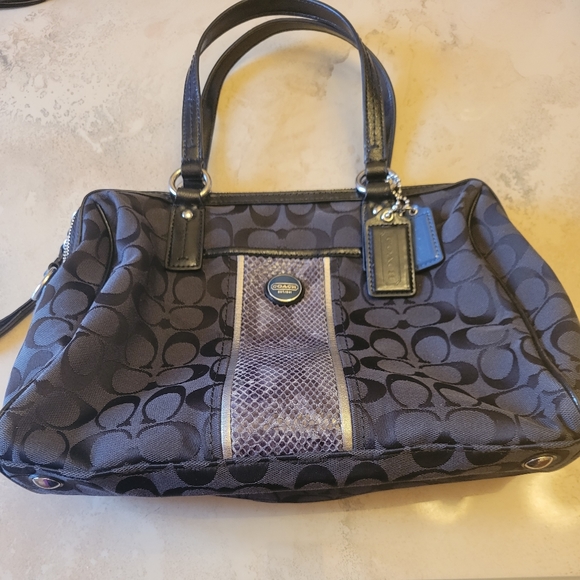 Coach Handbags - Beautiful Coach Handbag with Snake Skin